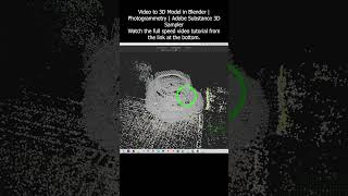 Video to 3D Model in Blender  Photogrammetry  Adobe Substance 3D Sampler blender photogrammetry [upl. by Sisenej]