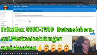 FritzBox 66607590 Datensichern auf Werkseinstufungen zurücksetzen👍🤔🤔🤔🤔 [upl. by Laeno]