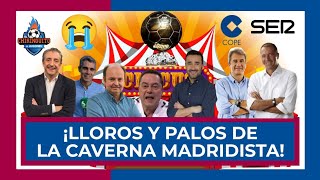 😭🎪 ¡LLOROS DE LA CAVERNA MADRIDISTA POR EL NO BALÓN DE ORO A VINICIUS 😭 ¡Y TAMBIÉN PALOS AL MADRID [upl. by Aicilic838]