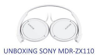 Unboxing y Review Auriculares Sony MDRZX110 [upl. by Barrington182]