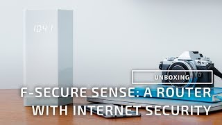 Unboxing FSecure Sense A router with networklevel internet security [upl. by Lihkin]