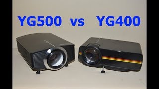 YG500 vs YG400 Проектор Projector [upl. by Atnod]