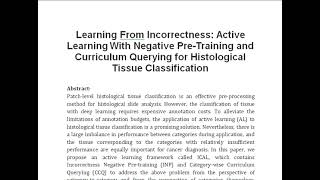 Learning From Incorrectness Active Learning With Negative Pre Training and Curriculum Querying for [upl. by Peedus]