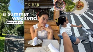 a wholesome summer weekend in nyc  bike rides amp delicious food with friends [upl. by Virgy]