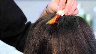 How to Do Highlights on Relaxed Hair  Hair Highlights [upl. by Calie469]