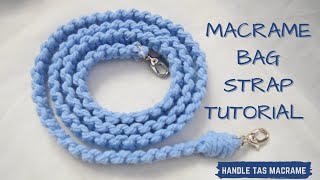 MACRAME BAG STRAP TUTORIAL  Handle Tas Macrame shorts [upl. by Hsur]