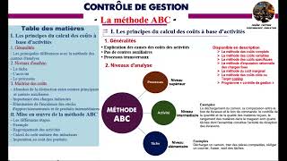 La méthode ABC Contrôle de gestion  Partie 1 [upl. by Elvis]