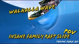 quotWalhalla Wavequot Extreme Family Raft Slide Aquatica Orlando UHD Hyper smooth POV [upl. by Home]