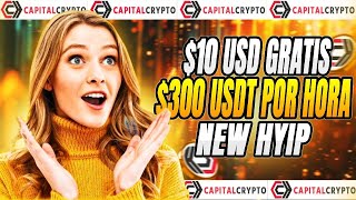 GANA 300 DÓLARES POR HORA  10 USD GRATIS DE BONUS💰✅🤑 MEJOR WEB HYIP PAGANDO [upl. by Nidya147]