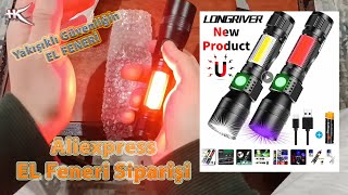 Aliexpress Çakarlı Yanarlı Dönerli El Feneri  Polis ve Yakışıklı Güvenliğin Kullandığı aliexpress [upl. by Pembroke]