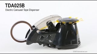 TDA025B Electric Carousel Tape Dispenser by START International [upl. by Kinsler891]