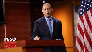 WATCH LIVE House Democratic Leader Jeffries holds briefing after vote to ban TikTok [upl. by Aivalf371]