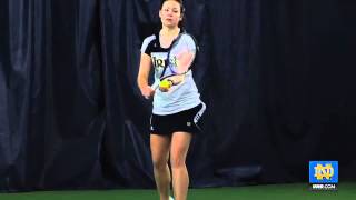 Notre Dame Womens Tennis  Prepping for the NCAA Tourney [upl. by Abdul]