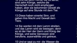 Offenbarung 17  Gericht über die große Hure die große Stadt auf 7 Bergen Mutter der Gräuel [upl. by Viquelia]