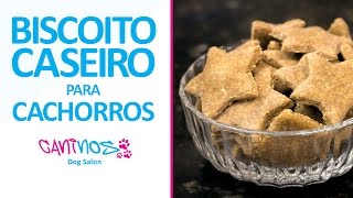 Receita de Biscoito Caseiro Natural para Cachorros [upl. by Erinna]