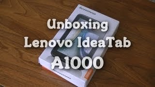 Unboxing Lenovo IdeaTab A1000 [upl. by Nylyoj]