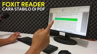 Cara Stabilo di PDF Foxit Reader [upl. by Kiel]