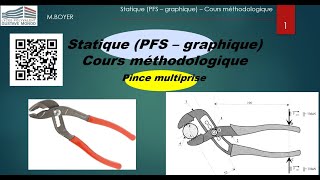 Cours STATIQUE pfs méthodologie graphique  cours construction mécanique  bac  bac pro [upl. by Evanthe]