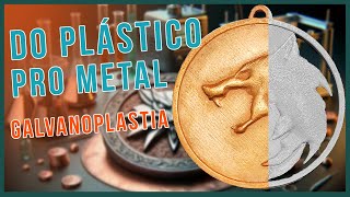 Impressão 3D De Metal Como Fazer Galvanoplastia em impressão 3D [upl. by Slack]