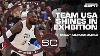 USA SHINES in showcase vs Canada  Bronny in California Classic 🙌  SportsCenter YT Exclusive [upl. by Duquette581]