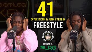 41 Kyle Richh amp Jenn Carter Trade Bars During Freestyle on The Bootleg Kev Podcast [upl. by Sokem460]