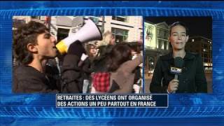 Des manifestations de lycéens à Marseille [upl. by Giuseppe]