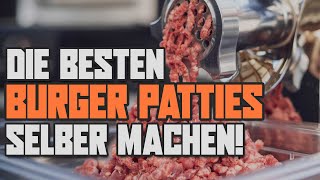 Burger Patties selber machen  Das perfekte Burger Fleisch 🍔 [upl. by Roley679]