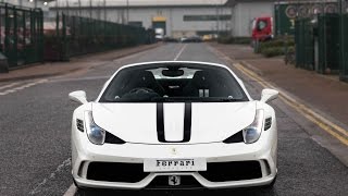 Ferrari 458 Speciale Aperta start up and driving [upl. by Sonni836]