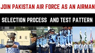 Join Pakistan Air Force as Airman  Paf Airman Test pattern  Selection Process  How To Pass Test [upl. by Galloway295]