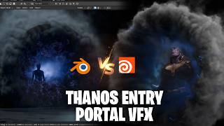 Making Avengers thanos portal vfx in blender [upl. by Wheelwright866]