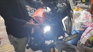 MADDOG light fitting in Duke 390 gen 3 amp ktm adventure 2024 maddog vlog2024 karolbagh ridebyme [upl. by Buckden]