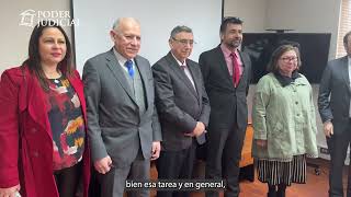 Ministro visitador Leopoldo Llanos concluyó recorrido por tribunales de la jurisdicción Temuco [upl. by Elleirb485]