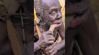 So‼️Delicious Soups🤤 Chief hadzabe Oldman Eating Lovely foodculture africa bushmen [upl. by Melly307]