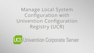 Manage Local System Configuration in UCS with UCR [upl. by Kiefer735]