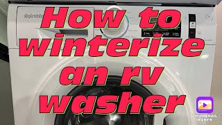 How to winterize your RV washing machine [upl. by Allehcram]