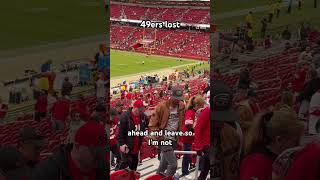 49er Fans After Loss at Levi Stadium [upl. by Oirasec138]