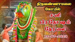 🔴Arulmigu Arunachaleswarar temple pradhosham vazhipadu 15072023 பிரதோஷ வழிபாடு திருவண்ணாமலை நேரலை [upl. by Terencio]