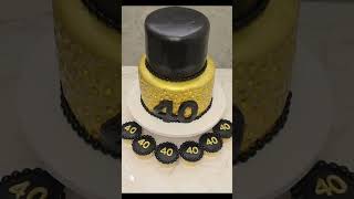 40th birthday cake cake 40thbirthday cakeideas cakedesign [upl. by Sosna]