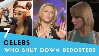 7 Times Celebs SHUT DOWN Rude Reporters  Hollywire [upl. by Haneeja]