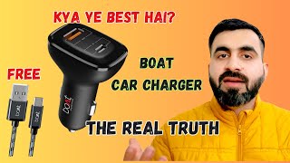 Boat Car Charger kya ye Best hai🤔BoAt Dual Port with 24W Fast Pd and 18W Qc Charging [upl. by Sukramal]