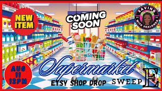 🛒ETSY SHOP DROPI SUPERMARKET SWEEP I PART 1I NEW SAVINGS CHALLENGES🛒 [upl. by Ikoek]