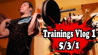 Training Vlog 1  Raigeki Fitness on Wendler 531 [upl. by Yretsym]