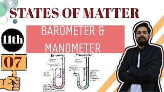 States of Matter । Class11 L7 I Barometer  Manometer  JEE ADVANCED [upl. by Notsehc165]