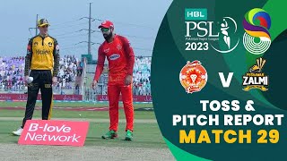 Toss amp Pitch Report  Islamabad United vs Peshawar Zalmi  Match 29  HBL PSL 8  MI2T [upl. by Alexi482]