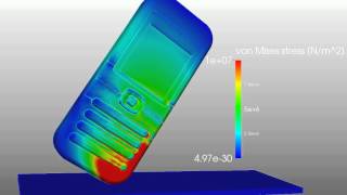 Simulation of a Mobile Phone Hitting the Ground [upl. by Ettelrac]