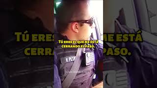 Conductor Imprudente Hace un Frenazo a un Policía [upl. by Jollanta193]