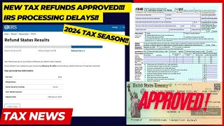 2024 IRS TAX REFUND UPDATE  New Refunds Approved Tax Return Delays Codes 570971 Action Required [upl. by Drof105]