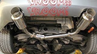 350z invidia n1 exhaust beforeafter [upl. by Adnilim]