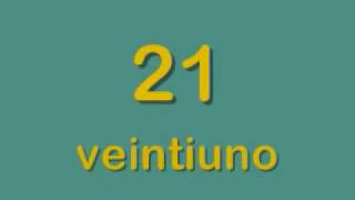 Números del 20 al 30 Aprendiendo español con Juanfra [upl. by Silden]