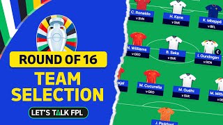 UNLIMITED TRANSFERS  TEAM SELECTION FOR ROUND OF 16  Euro 2024 fantasy Tips [upl. by Inaboy]